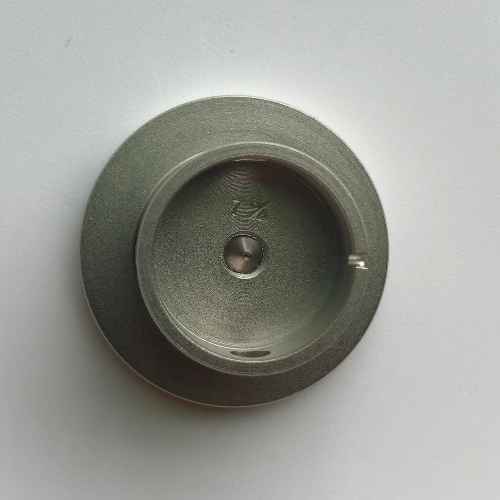 Bergeon 1997 DI 734 watch movement holder with center screw, compatible with 7-3/4 ligne movements for secure repair.