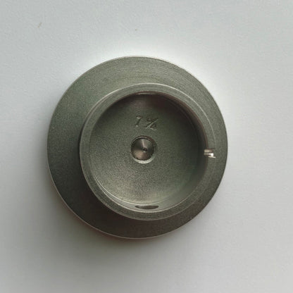 Bergeon 1997 DI 734 watch movement holder with center screw, compatible with 7-3/4 ligne movements for secure repair.