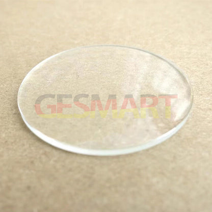 Verre minéral de remplacement pour montre ronde à dôme simple de 1,0 mm d'épaisseur, 29-39 mm