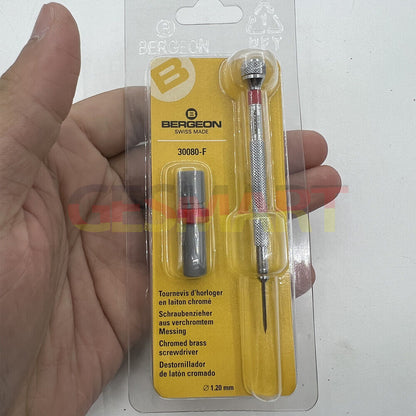 Precision Bergeon 30080 Swiss screwdriver set with spare blades 0.50-3.0mm for watch repair professionals