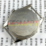 38mm TAIHANG Manual Mechanical Watch Golden Nail Silver Dial Round Case 17 Jews