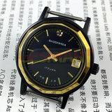 37mm Shanghai Manual Mechanical Watch Single Calendar Dodecagonal Black Case