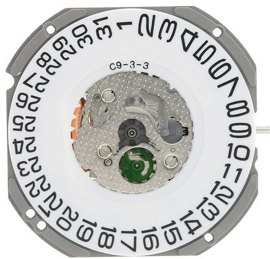 Mouvement à quartz japonais Miyota 1S13, date à 6 heures, fabriqué au Japon