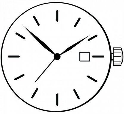 Mouvement à quartz japonais Miyota 1S13, date à 3 heures, fabriqué au Japon