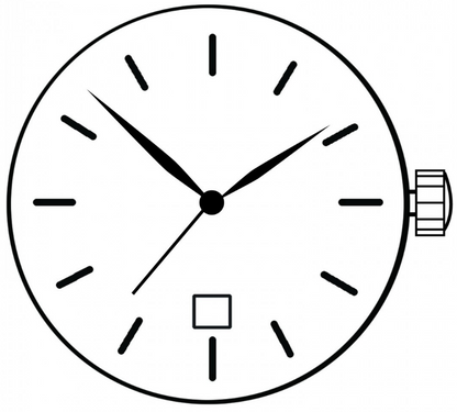 Mouvement à quartz japonais Miyota 1S13, date à 6 heures, fabriqué au Japon