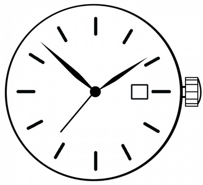 Mouvement à quartz japonais Miyota 2015, date à 3 heures, fabriqué au Japon