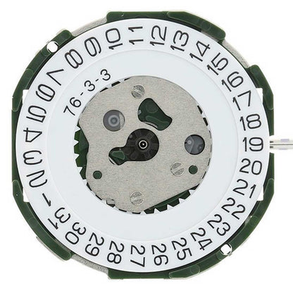 Miyota 2115 Japan Quartz movement watch accessory with date display at 3 o?clock, Japan made.
