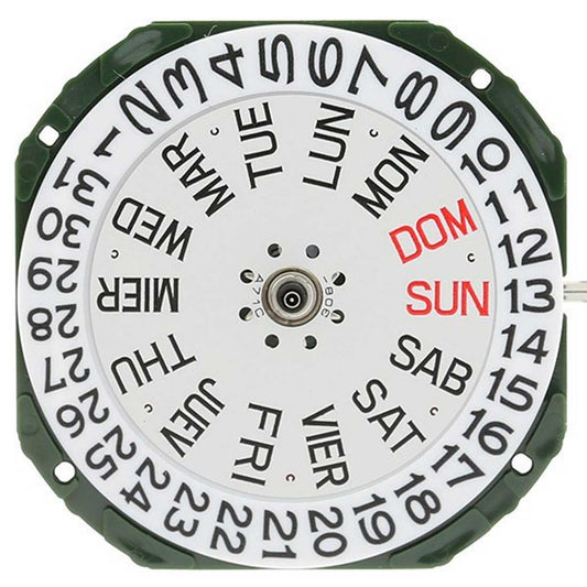 Miyota 2305 Japan Quartz Movement close-up showing precise watch mechanism by Miyota