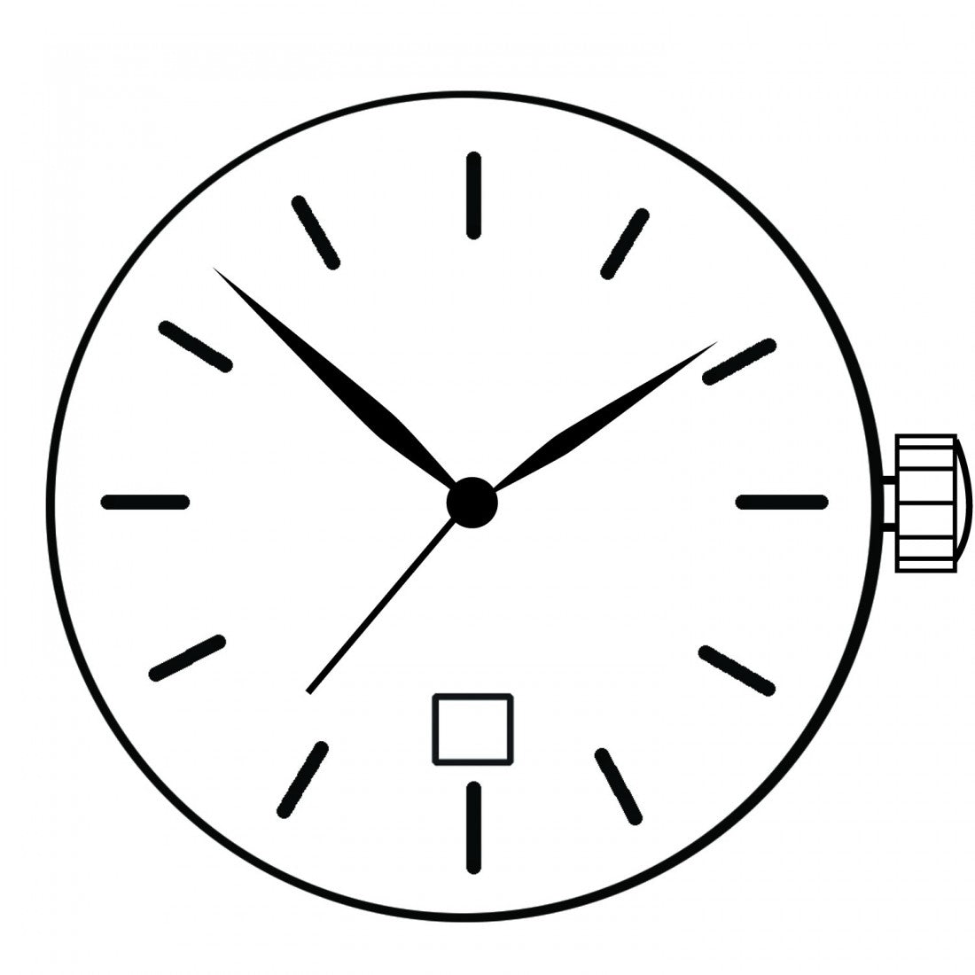 Mouvement à quartz japonais Miyota FS16, date à 3/6, fabriqué au Japon