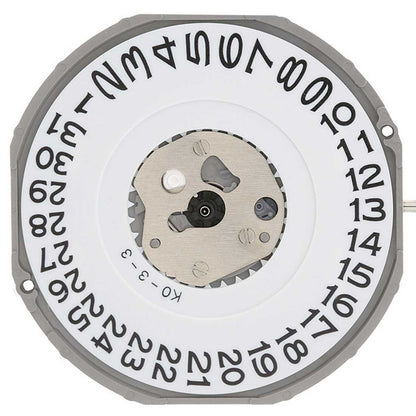 Miyota 2415 Japan Quartz Movement with date display at 6 o?clock, Japanese precision craftsmanship