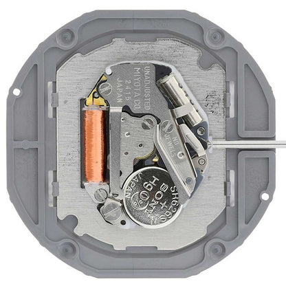 Miyota 2415 Japan Quartz Movement with date display at 6 o?clock, Japanese precision craftsmanship