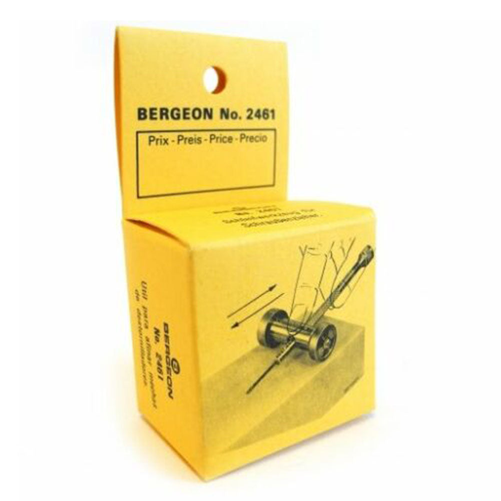 Bergeon 2461 precision sharpener blade for graver and screwdriver tools in watch repair with ergonomic design.