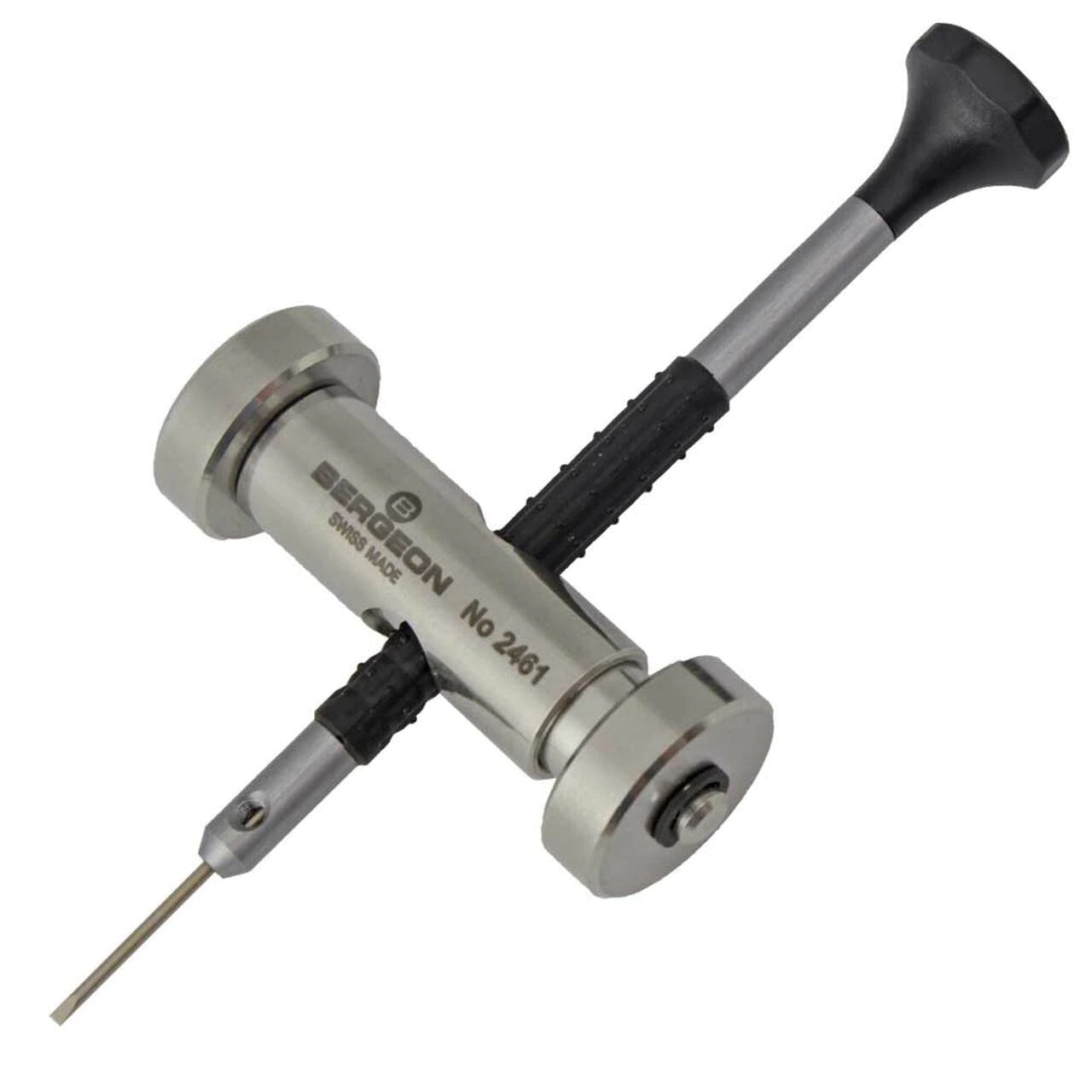 Bergeon 2461 sharpener blade and graver set for precision screwdriver sharpening in watch repair.