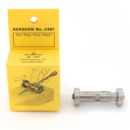Bergeon 2461 precision sharpener blade for graver and screwdriver tools in watch repair, ensuring sharp and accurate tool edges.