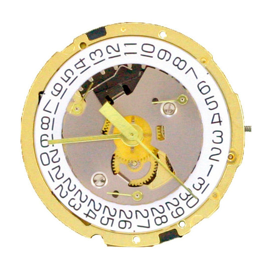 ETA 251.471 Swiss quartz watch movement with 3 hands and date display at 4/6 position for precise timekeeping.