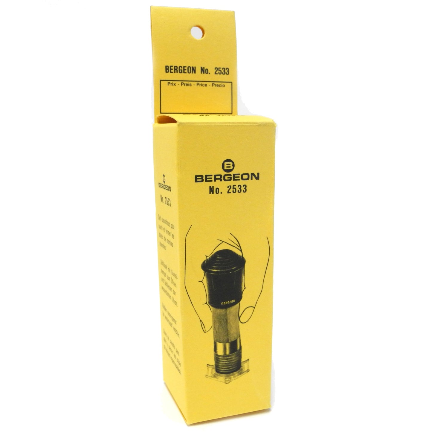 Bergeon 2533 waterproof rubber key for secure watch case opening in precision repairs