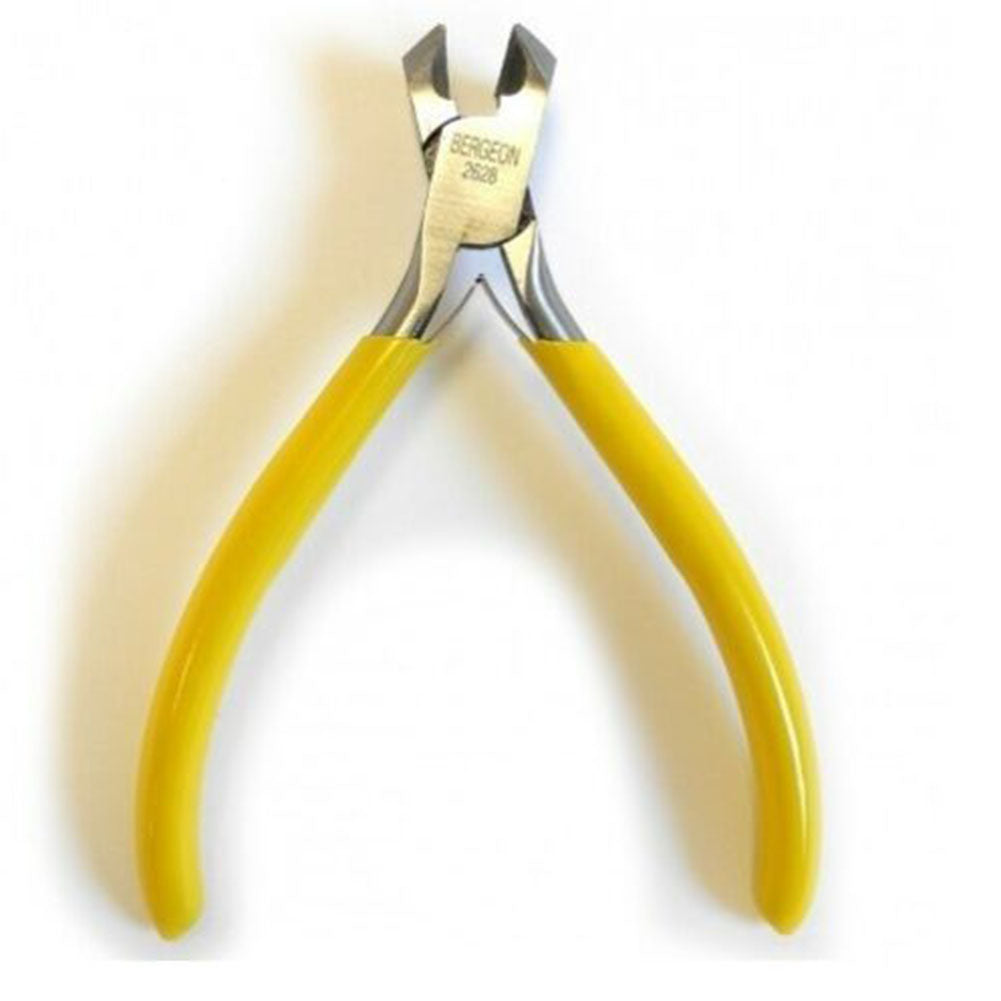 Bergeon 2628 oblique end cutting plier, precision Swiss tool for watch strap and accessory repairs