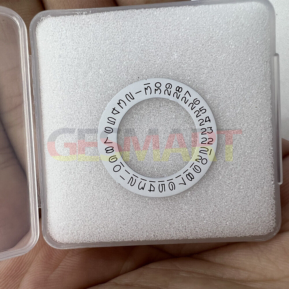 White Date Wheel Overlay for ETA2824 2836 Miyota 8215/8200 with date at 3, watch accessory