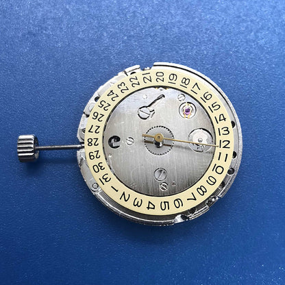 DG2813 T16 automatic mechanical watch movement with single calendar, precise 3-hand design for repairs and upgrades.