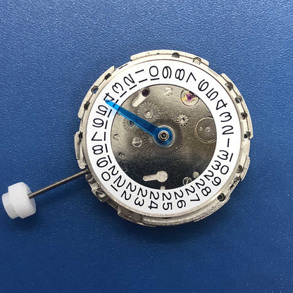 DG2813 silver automatic watch movement with 4 hands and adjustable 24-hour GMT, designed for precise timekeeping.