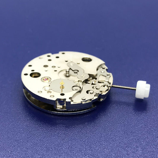 DG2813 silver automatic mechanical watch movement for precise timekeeping, ideal for watch repairs and accessories.