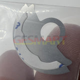 Waved Silver Metal Sheet Overlay for Miyota 9015 Movement Rotor Hammer