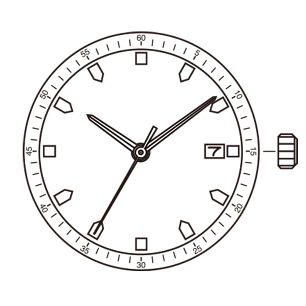 Mouvement à quartz japonais Miyota 2S60, fabriqué au Japon