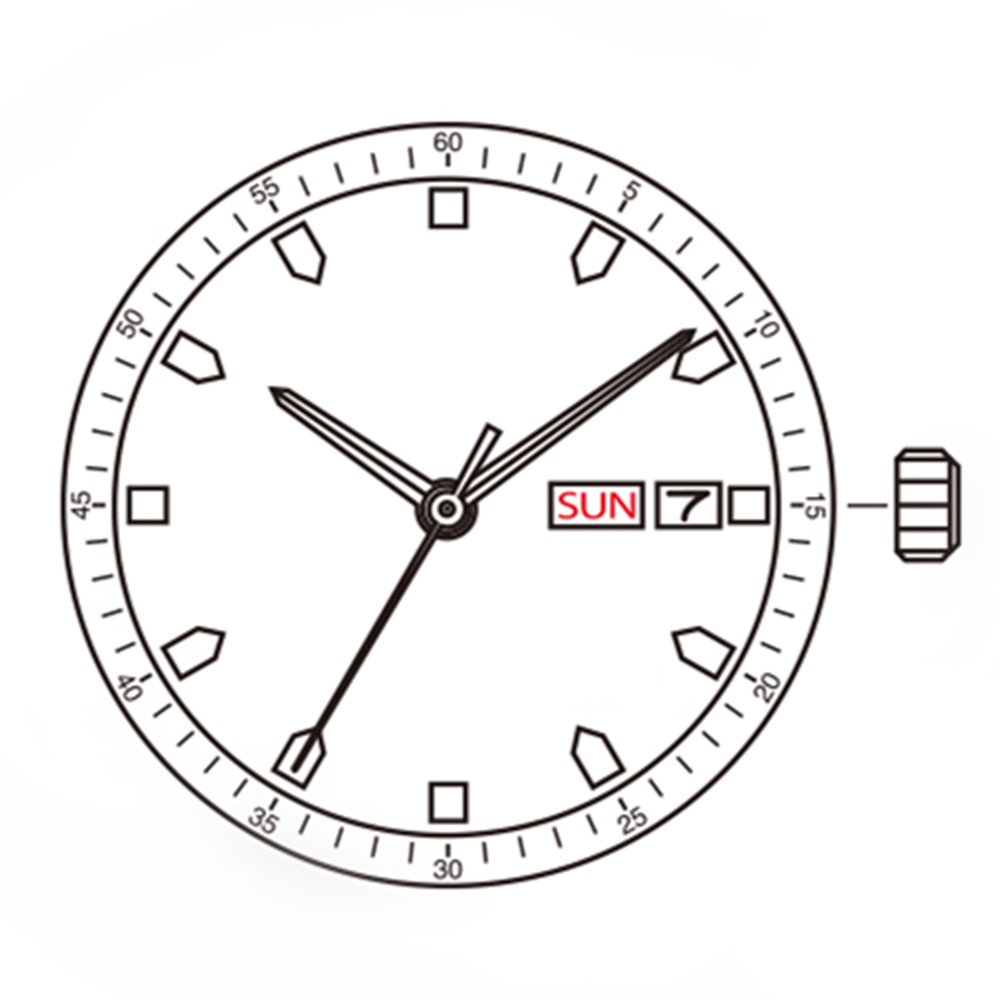 Mouvement à quartz japonais Miyota / Citizen 2S65, fabriqué au Japon