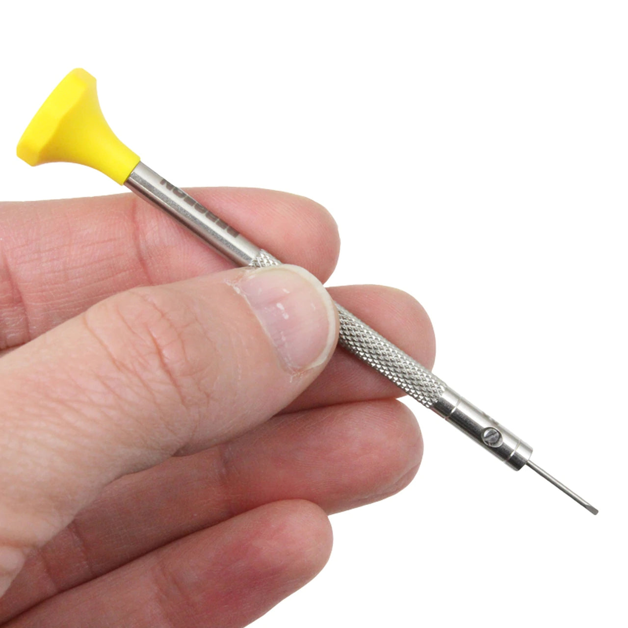 Bergeon 10-piece precision screwdriver set with ergonomic handles for detailed watch repair tasks