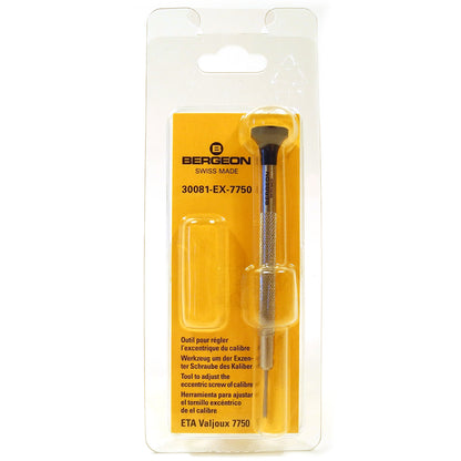Precision Bergeon 30081-EX-7750 screwdriver for ETA Valjoux 7750, Swiss watch repair tool, durable and accurate.