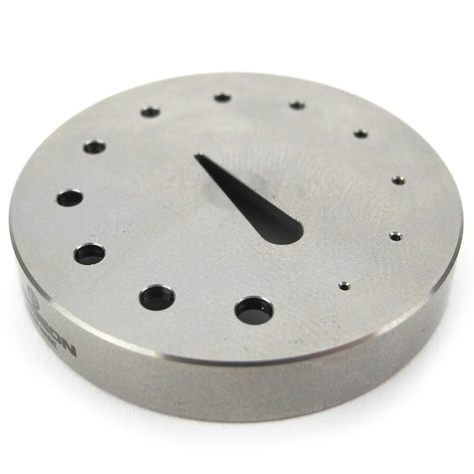 Bergeon 30110 metal tool for precise balance and hairspring adjustment in watchmaking.