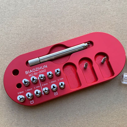 12-tip watch hand remover tool, designed for safe and precise dial hand removal in watch repair.