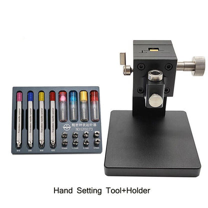Watch Second Hand Remover Tool, precision hand setting and fitting press holder for watch repair.