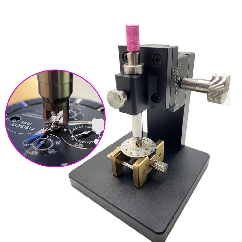 Watch Second Hand Remover Tool, precision press holder for accurate watch hand fitting and repair.
