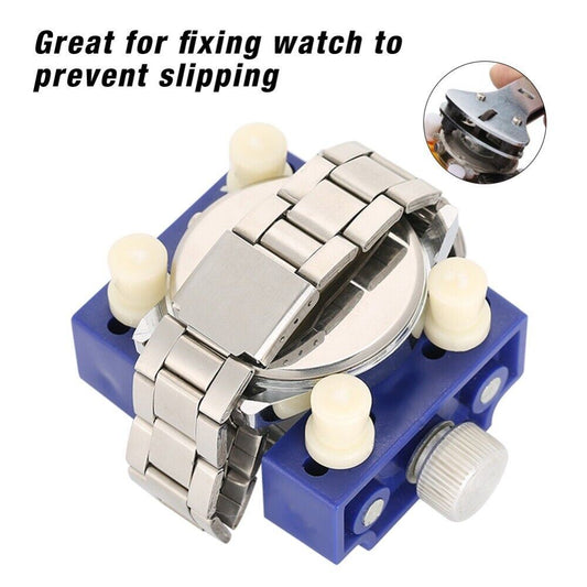 Adjustable watch back case opener tool, ideal for secure case cover removal and fixing.
