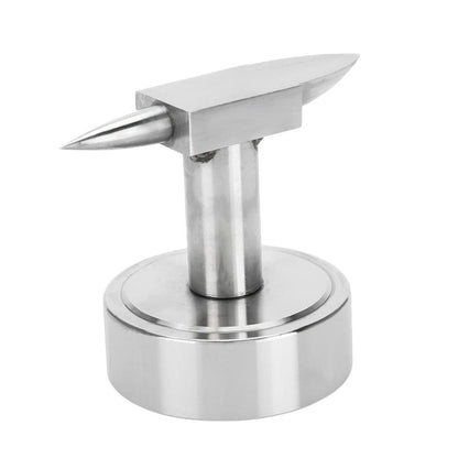 Iron Anvil round horn tool for metal casting, perfect for blacksmith and silversmith jewelry crafting.