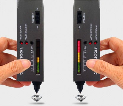 High accuracy diamond tester pen with LED indicator for authentic gemstone verification.