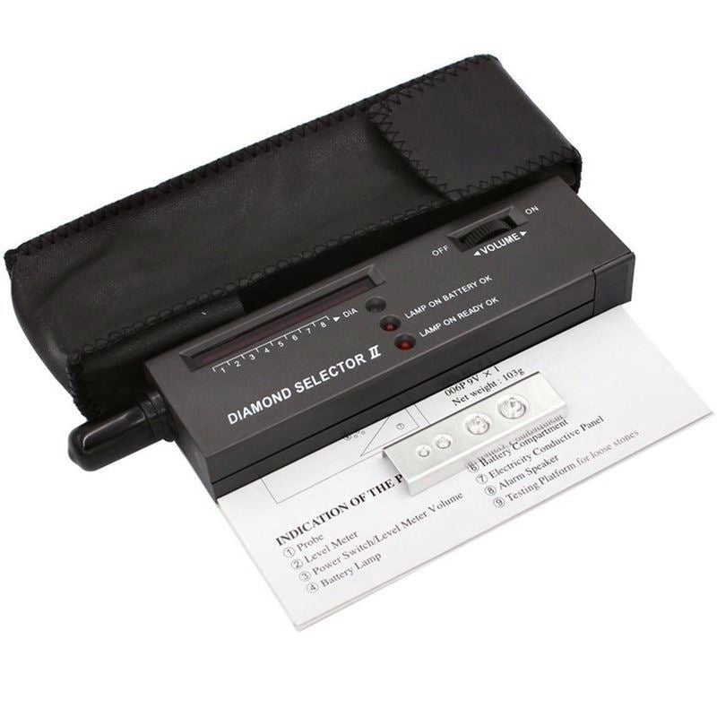 High accuracy diamond tester pen with LED indicator for precise gemstone authenticity verification.
