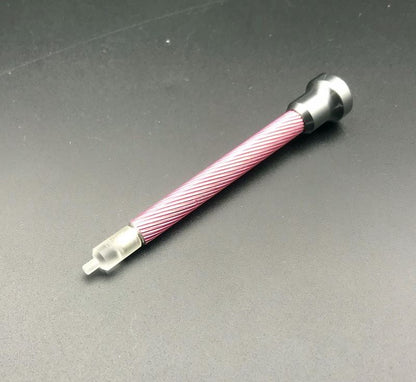 Set of 8 precision watch hands setting tools for accurate watch repair and adjustments.