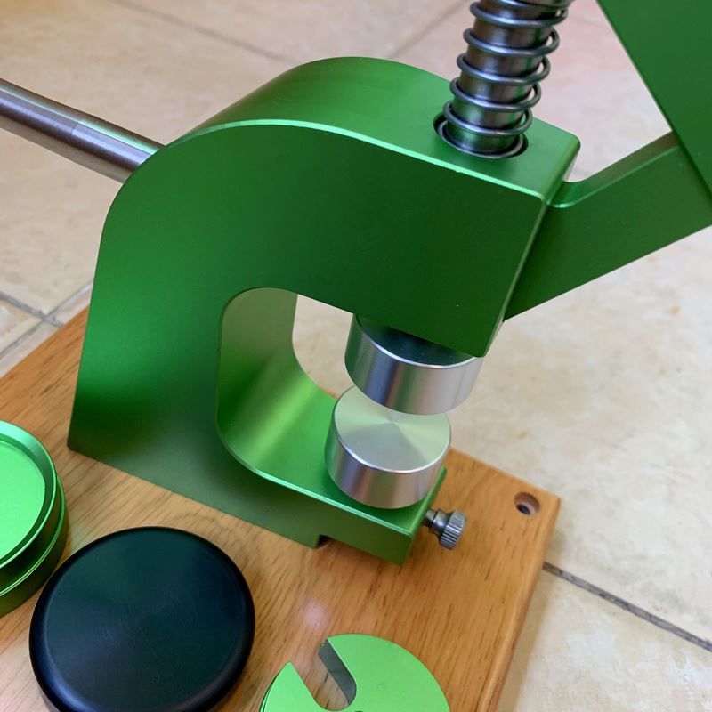 Set of #5500 pressing dies, ensuring accurate watch case back fitting for repair tasks.