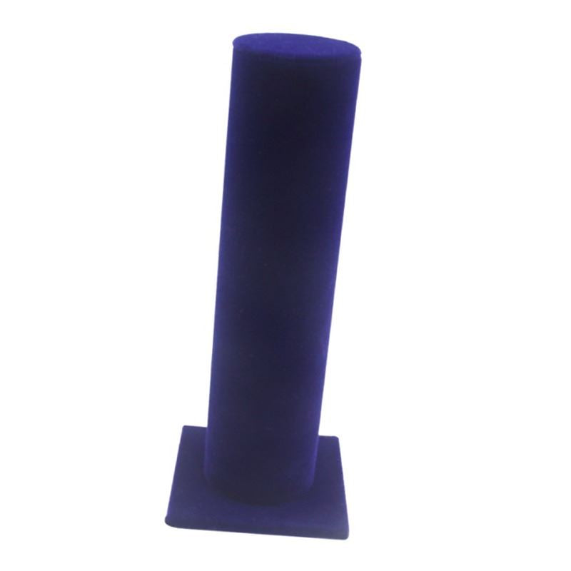 Vertical T-Bar jewelry stand holding bracelets and hair bands for organized storage.