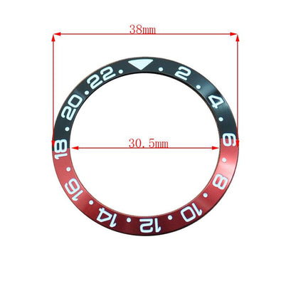 38mm Keramik Uhr Lünette Für GMT Herren Uhr Zubehör Uhr Reparatur Teil 