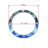 38mm Ceramic Watch Bezel For GMT Mens Watch Accessories Watch Repair Part