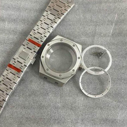 41mm watch case, waterproof sapphire glass, chapter ring, fits NH35 NH36 movements.