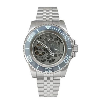 NH70 40mm stainless steel watch case with sapphire glass and luminous hands for clear night reading