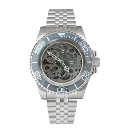 NH70 40mm stainless steel watch case, sapphire glass, hollow dial, luminous hands for night visibility