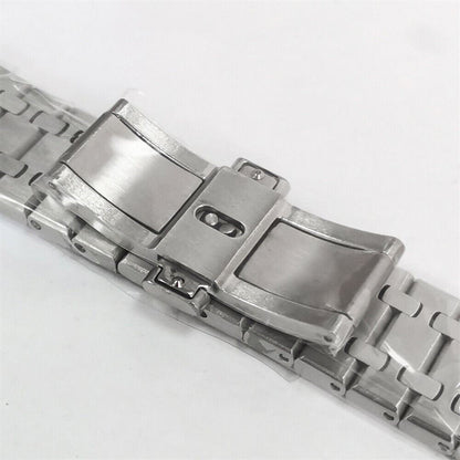 Stainless steel watch strap with sapphire glass case for NH70, durable and stylish accessory.