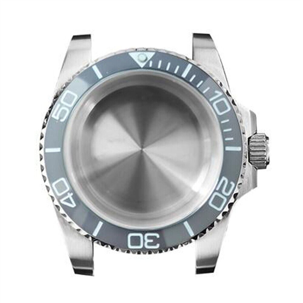 40MM 316L stainless steel watch case with sapphire glass, designed for NH35 NH36 movements.