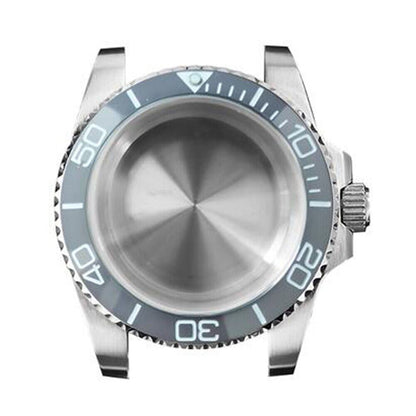 40MM 316L stainless steel watch case with sapphire glass, designed for NH35 NH36 movements.