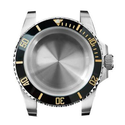 40MM 316L stainless steel watch case with sapphire glass, compatible with NH35 NH36 movements.